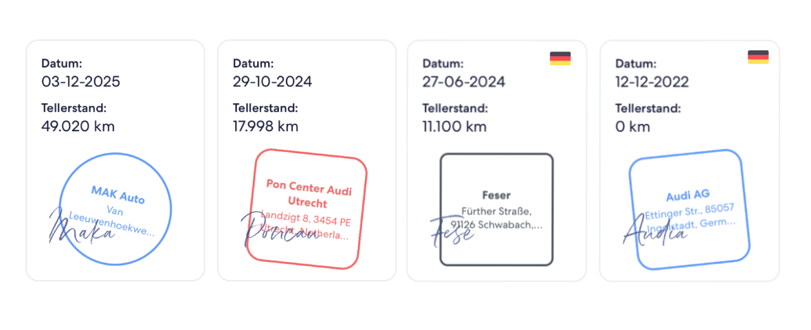 Onderhoudshistorie rapport met DSR gegevens